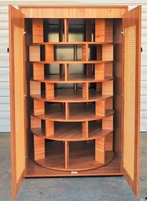 Elegant Rotating Shoe Cabinet – Space-Saving and Stylish Storage Solution